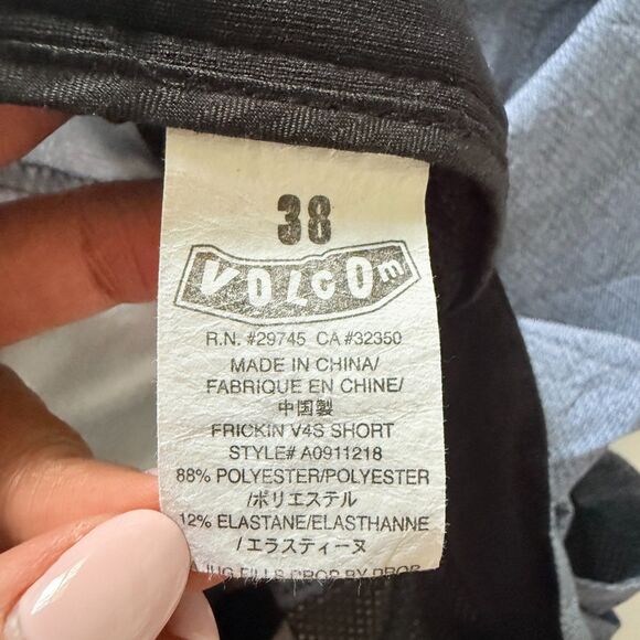 Volcom Frickin V4S Blue 4 Way Stretch Hybrid Walkshort Relaxed Fit Surf Chino 38 - Picture 4 of 9